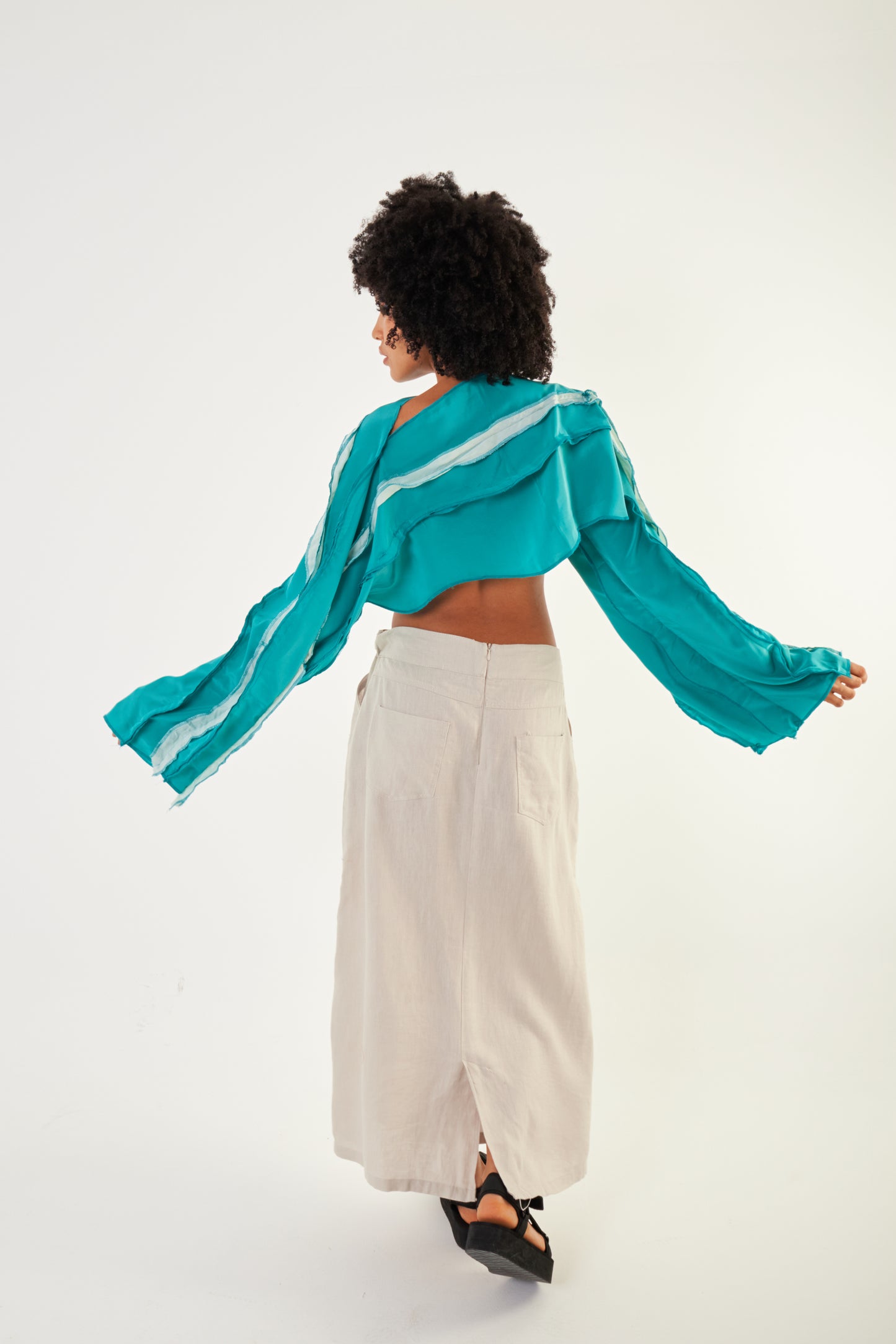 Wave Whisperer Ruffle Top