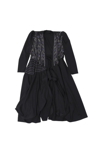 Embellished Wrap Dress