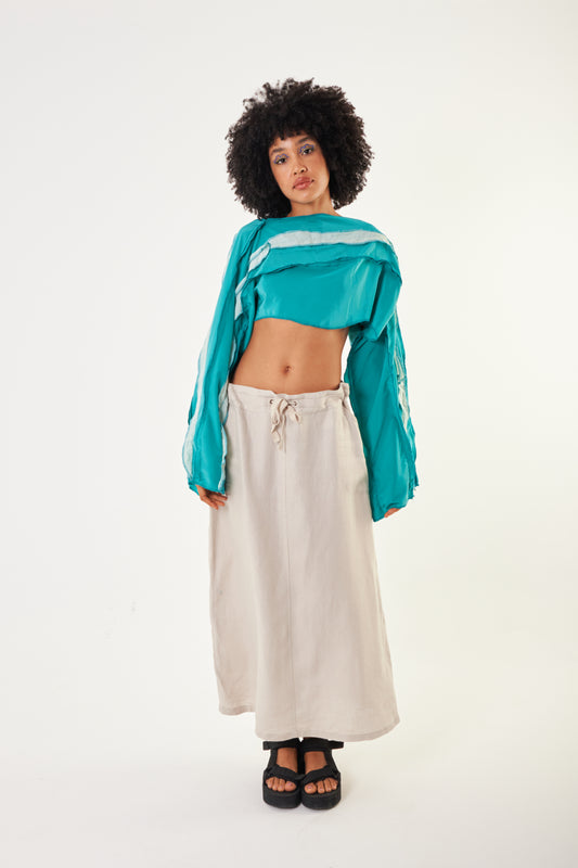 Wave Whisperer Ruffle Top